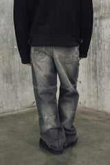 Mens Relaxed Fit Gray Jeans - Special Collection - Gray 63_332H201_GRI194305_4