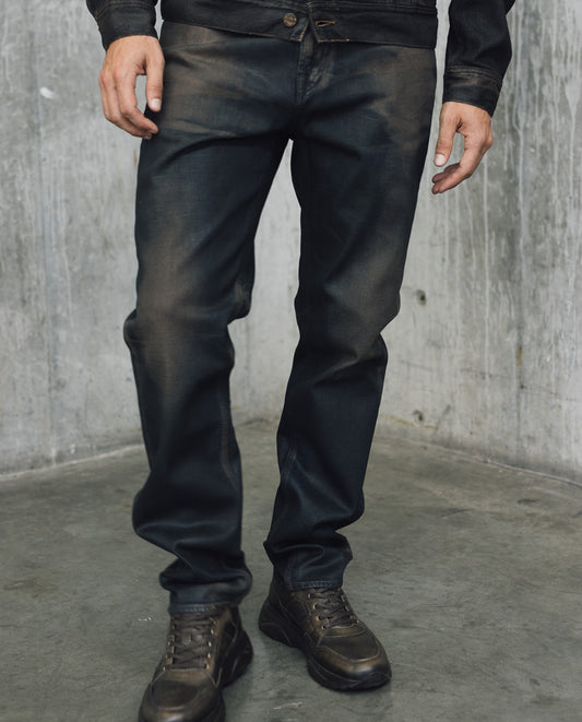 Mens Slim Fit Dark Jeans - Special Collection - Blue 63_332H203_AZU194052_3