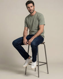 Mens Straight Fit Dark Wash Jeans - Blue 63_335G052_AZU194052_3