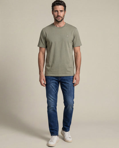 Mens Straight Fit Medium Wash Jeans - Blue 63_335G068_AZU184140_4