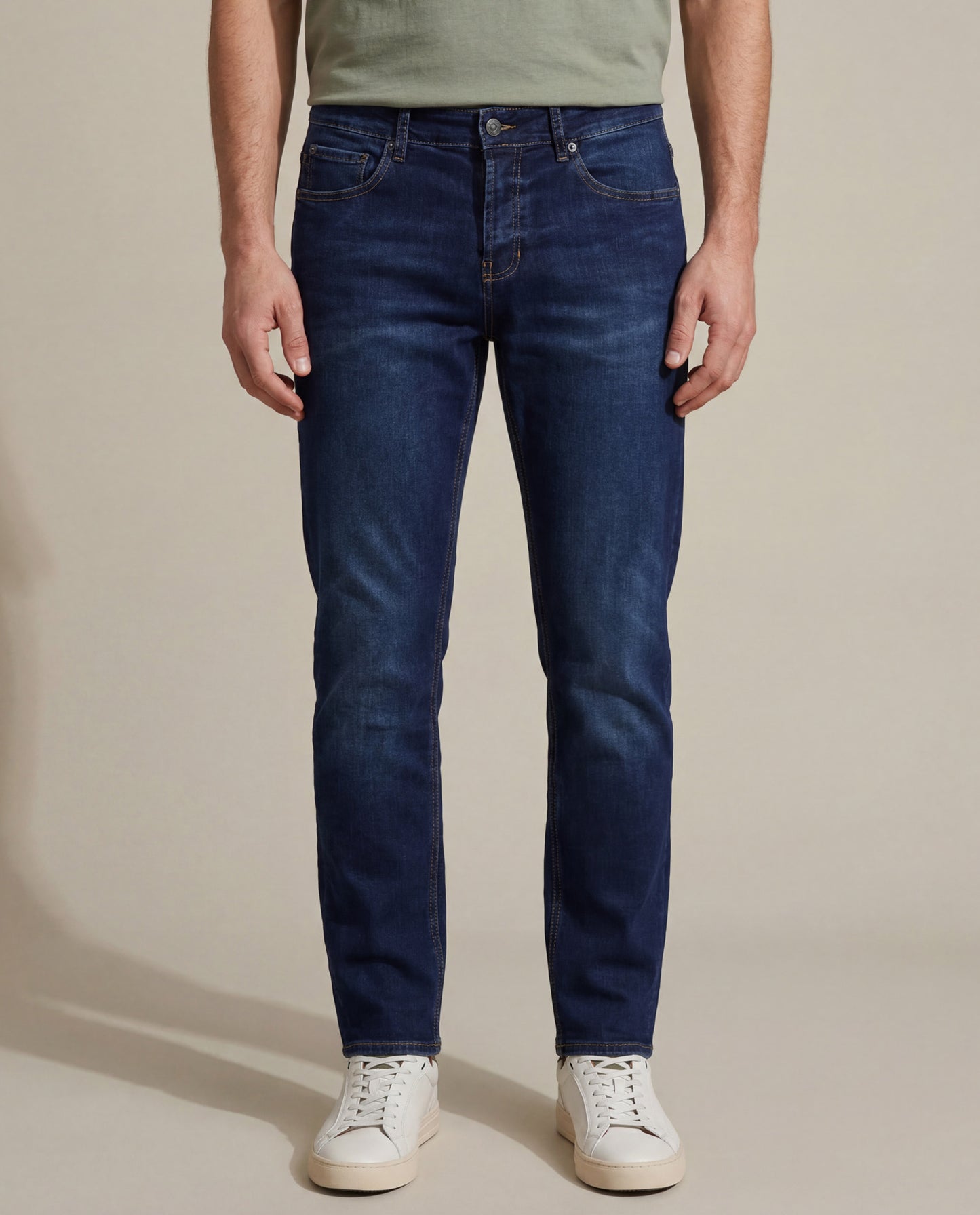 Mens Skinny Dark Wash Jeans - Blue 63_335H002_AZU194052_0