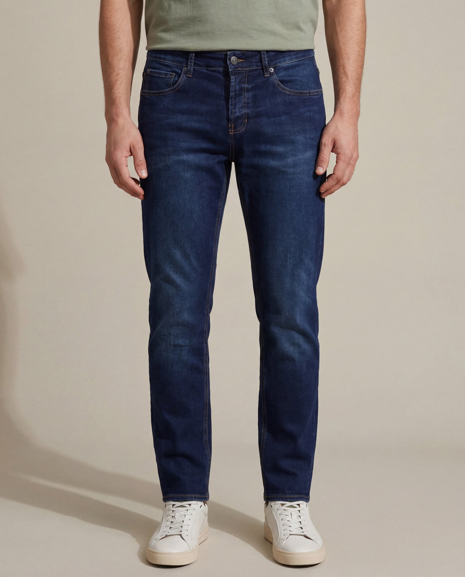 Mens Skinny Dark Wash Jeans - Blue 63_335H002_AZU194052_0