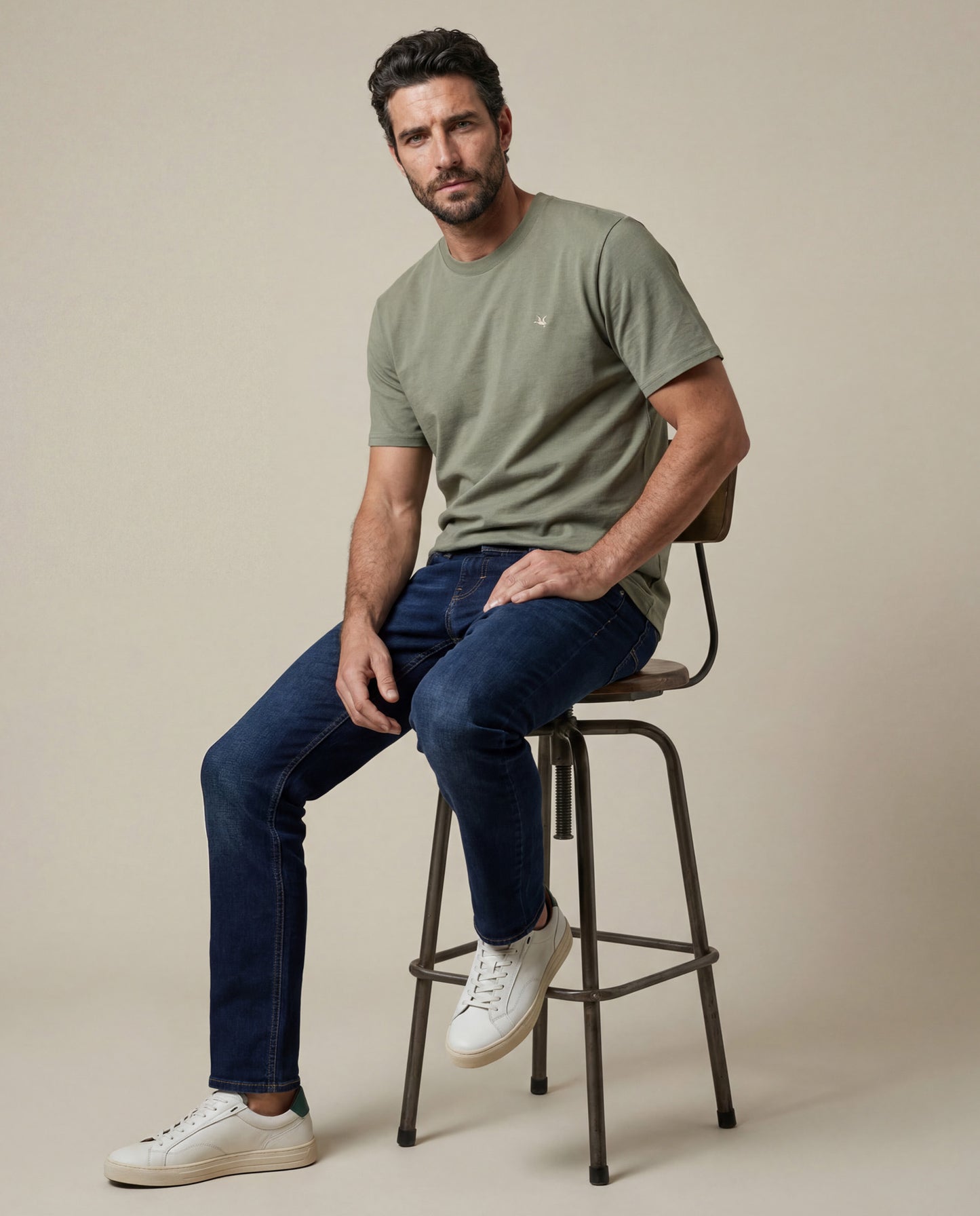 Mens Skinny Dark Wash Jeans - Blue 63_335H002_AZU194052_3