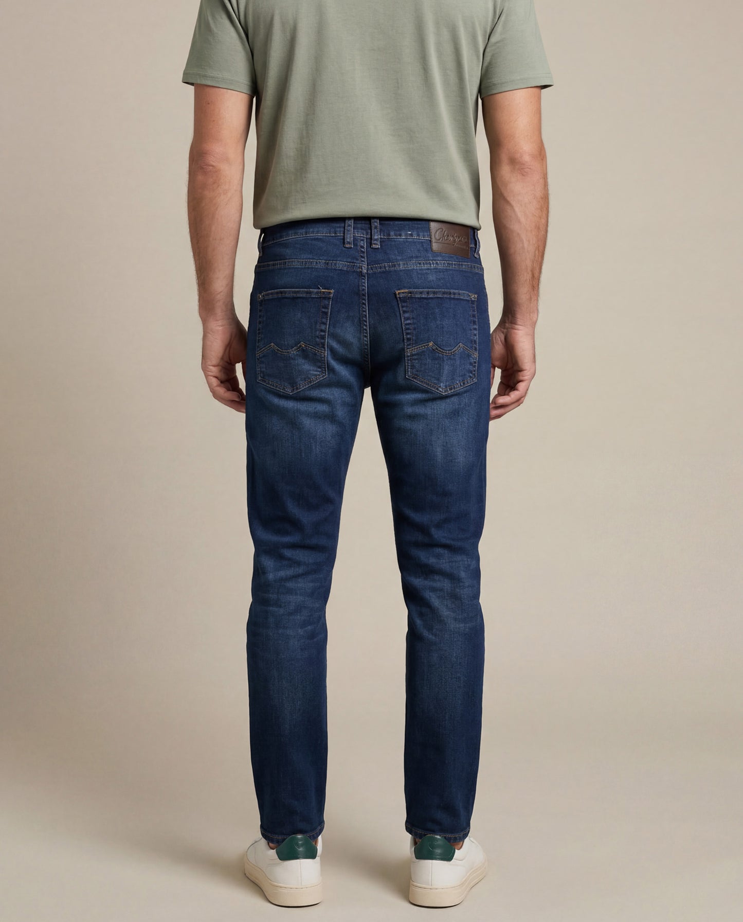 Mens Skinny Dark Wash Jeans - Blue 63_335H002_AZU194052_6