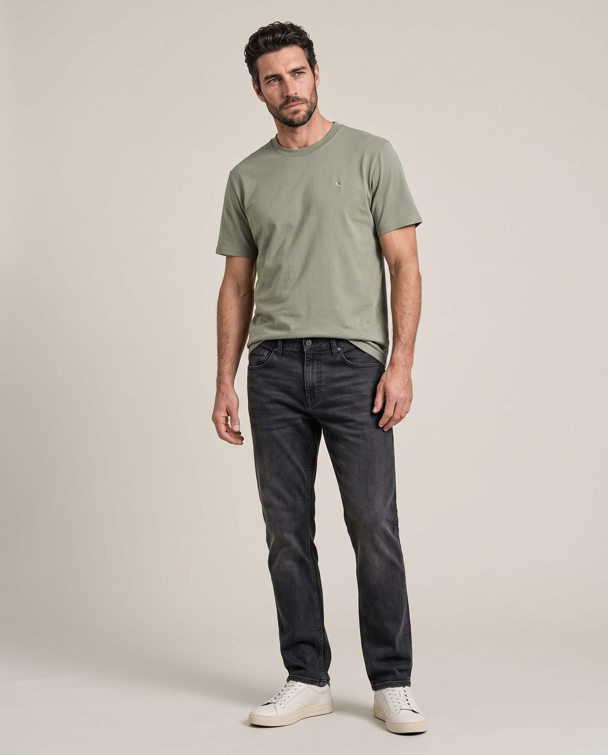 Men´s Black Straight Jeans - Black 63_335H004_NEG194004_0