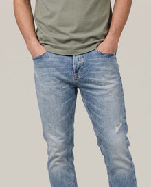 Men´s Distressed Slim Jeans - Blue 63_335H011_AZU184140_3
