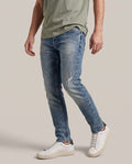 Men´s Distressed Slim Jeans - Blue 63_335H011_AZU184140_4