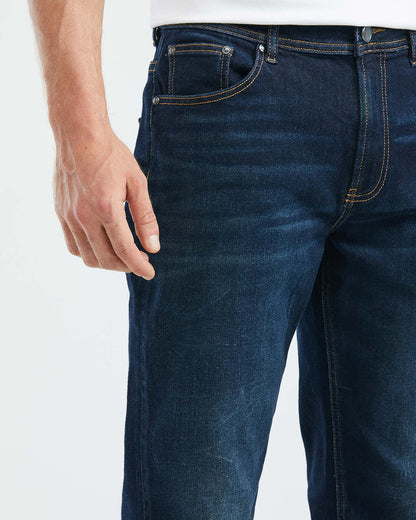 RELAXED FIT HIGH-RISE JEANS IN ULTRA DARK WASH RL0012