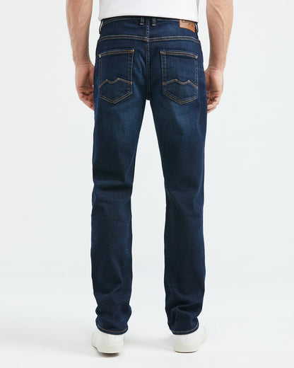 RELAXED FIT HIGH-RISE JEANS IN ULTRA DARK WASH RL0012