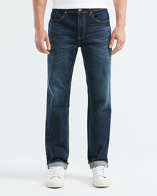 RELAXED FIT HIGH-RISE DARK JEANS IN ULTRA DARK WASH RL0010