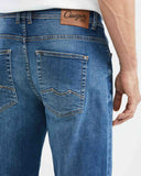 RELAXED FIT HIGH-RISE JEANS IN DARK WASH RL0014