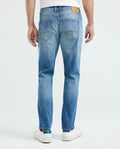 Men's Revenge Jeans Relaxed Fit Light Wash Distressed Recycled Blend Piped Pocket 339E009 - 4
