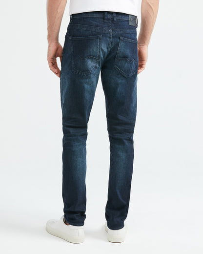 SLIM FIT MID-RISE JEANS IN ULTRA DARK WASH SL0011