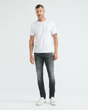 SLIM FIT MID-RISE JEANS IN DARK WASH