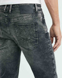 SLIM FIT MID-RISE JEANS IN DARK WASH