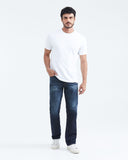 RELAXED FIT HIGH-RISE JEANS IN MEDIUM WASH