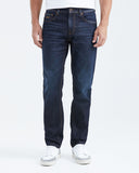 STRAIGHT FIT MID-RISE JEANS IN DARK WASH