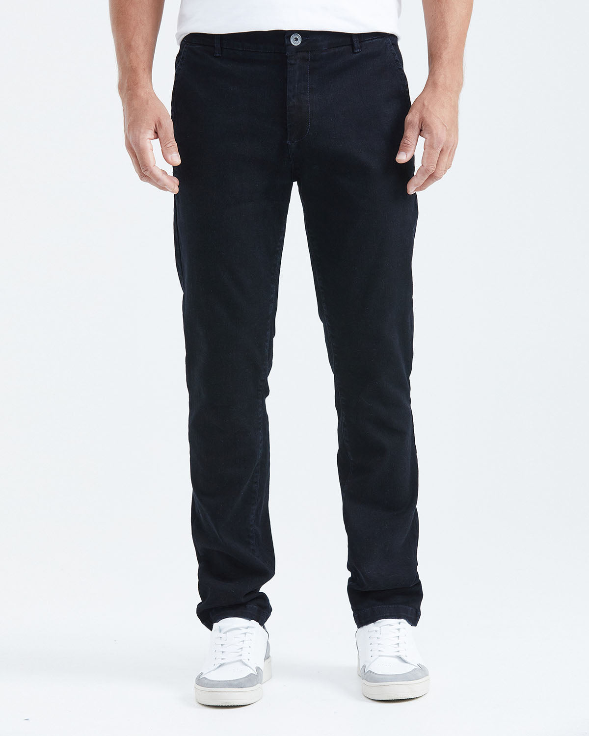 STRAIGHT FIT MID-RISE JEANS IN DARK WASH ST014