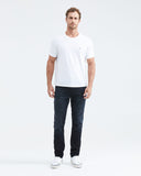 SLIM FIT MID-RISE DARK JEANS IN ULTRA DARK WASH