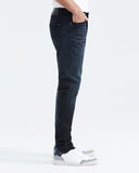 SLIM FIT MID-RISE DARK JEANS IN ULTRA DARK WASH