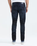 SLIM FIT MID-RISE DARK JEANS IN ULTRA DARK WASH