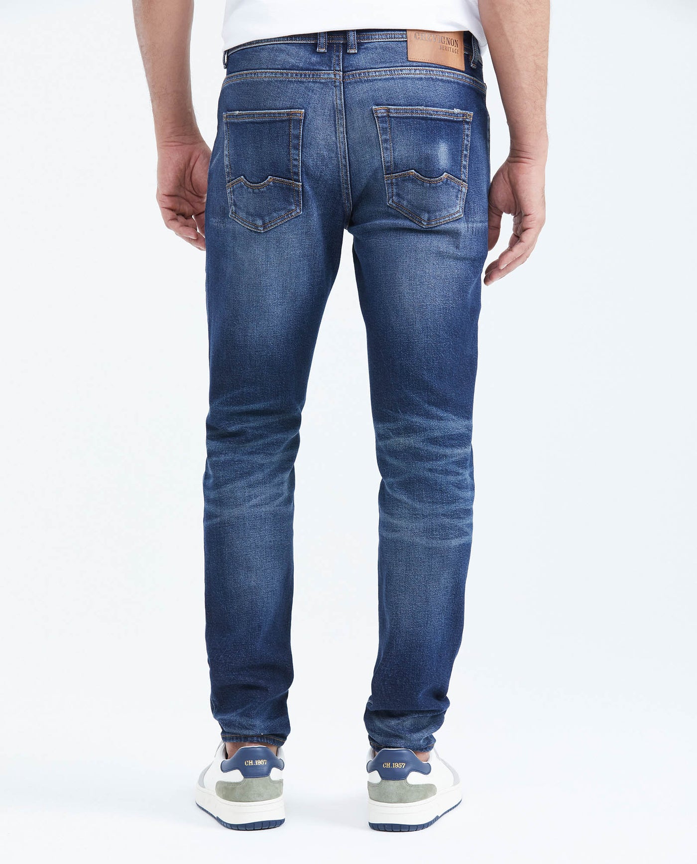 Jean Super Slim Fit Low Rise Super Slim Leg Dark Blue for Men - Blue 339F455 - 5