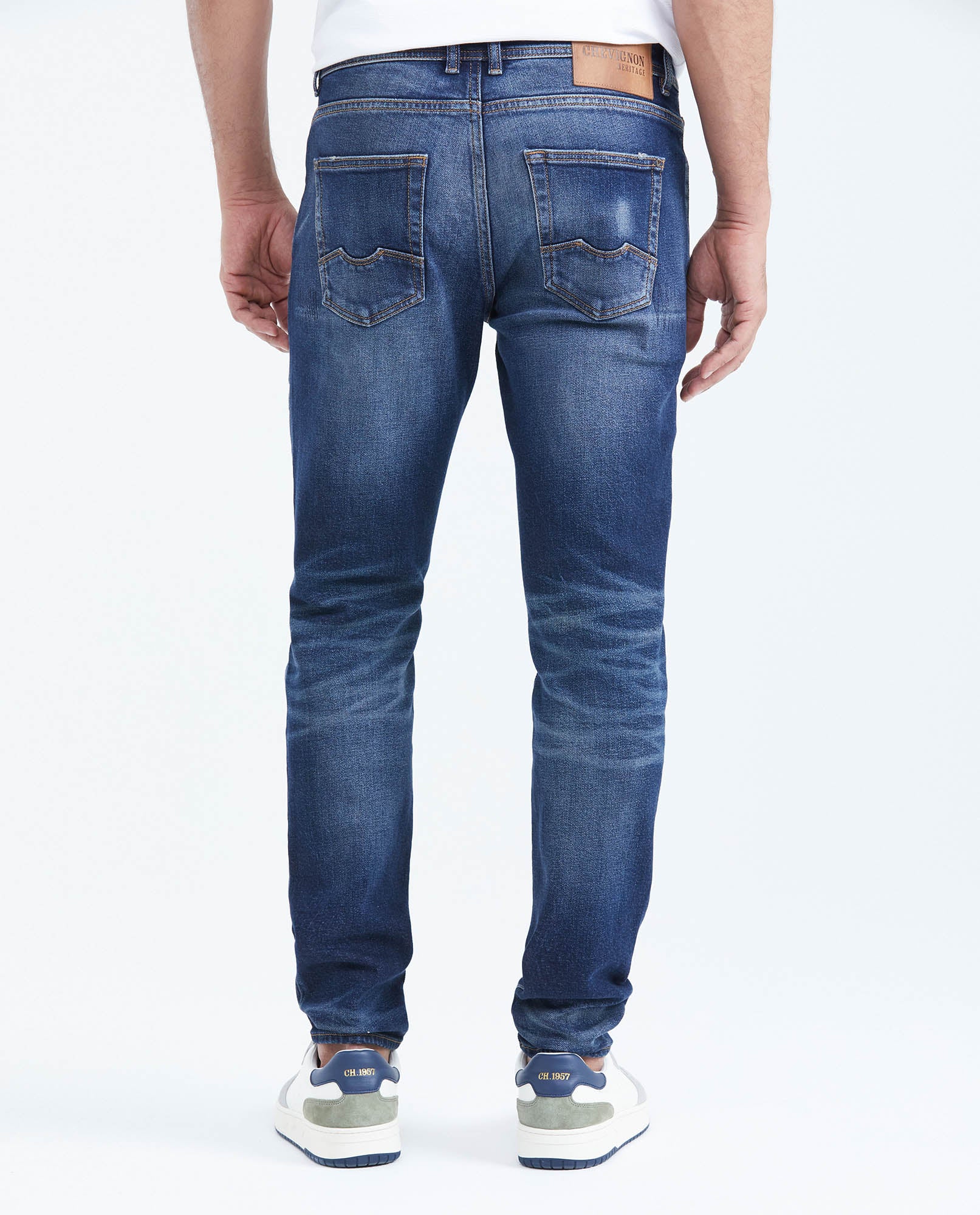 Jean Super Slim Fit Low Rise Super Slim Leg Dark Blue for Men - Blue 339F455 - 5