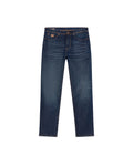 Men's Revenge Relaxed Fit Dark Wash Jeans in Cotton Stretch Blend, Coastline 339G002 - 3