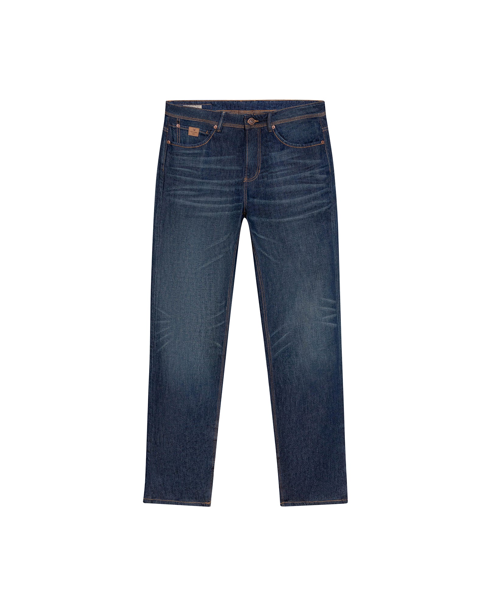 Men's Revenge Relaxed Fit Dark Wash Jeans in Cotton Stretch Blend, Coastline 339G002 - 3