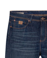 Men's Revenge Relaxed Fit Dark Wash Jeans in Cotton Stretch Blend, Coastline 339G002 - 7