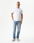 Men's Morrison Slim Light Wash Jeans in Cotton Stretch Blend, Moorings 339G004 - 3