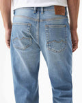 Men's Morrison Slim Light Wash Jeans in Cotton Stretch Blend, Moorings 339G004 - 6