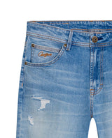 Men's Morrison Slim Light Wash Jeans in Cotton Stretch Blend, Moorings 339G004 - 7