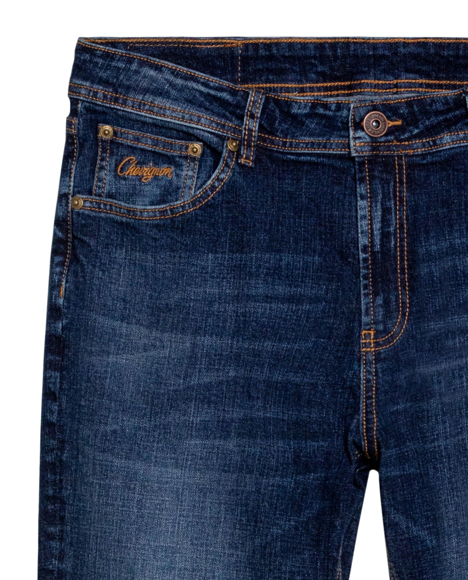 Men's Morrison Straight Fit Dark Wash Jeans in Cotton Stretch Blend, Lighthouse - 7