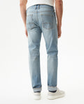 Men's Morrison Slim Fit Light Wash Jeans in Cotton Stretch Blend, Radiant 339G012 - 5