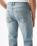 Men's Morrison Slim Fit Light Wash Jeans in Cotton Stretch Blend, Radiant 339G012 - 6