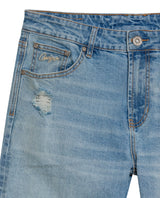 Men's Morrison Slim Fit Light Wash Jeans in Cotton Stretch Blend, Radiant 339G012 - 7