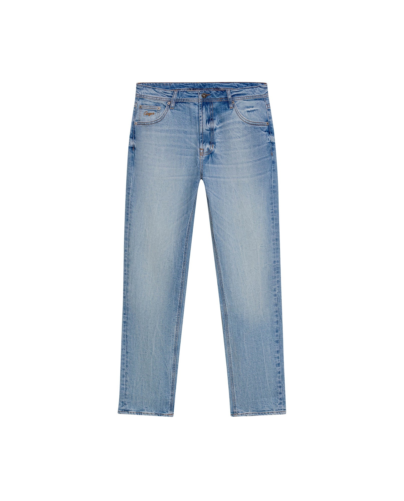 Men's Morrison Slim Light Wash Jeans in Cotton Stretch Blend, Mariner 339G014 - 2