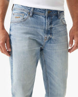 Men's Morrison Slim Light Wash Jeans in Cotton Stretch Blend, Mariner 339G014 - 4