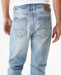 Men's Morrison Slim Light Wash Jeans in Cotton Stretch Blend, Mariner 339G014 - 6