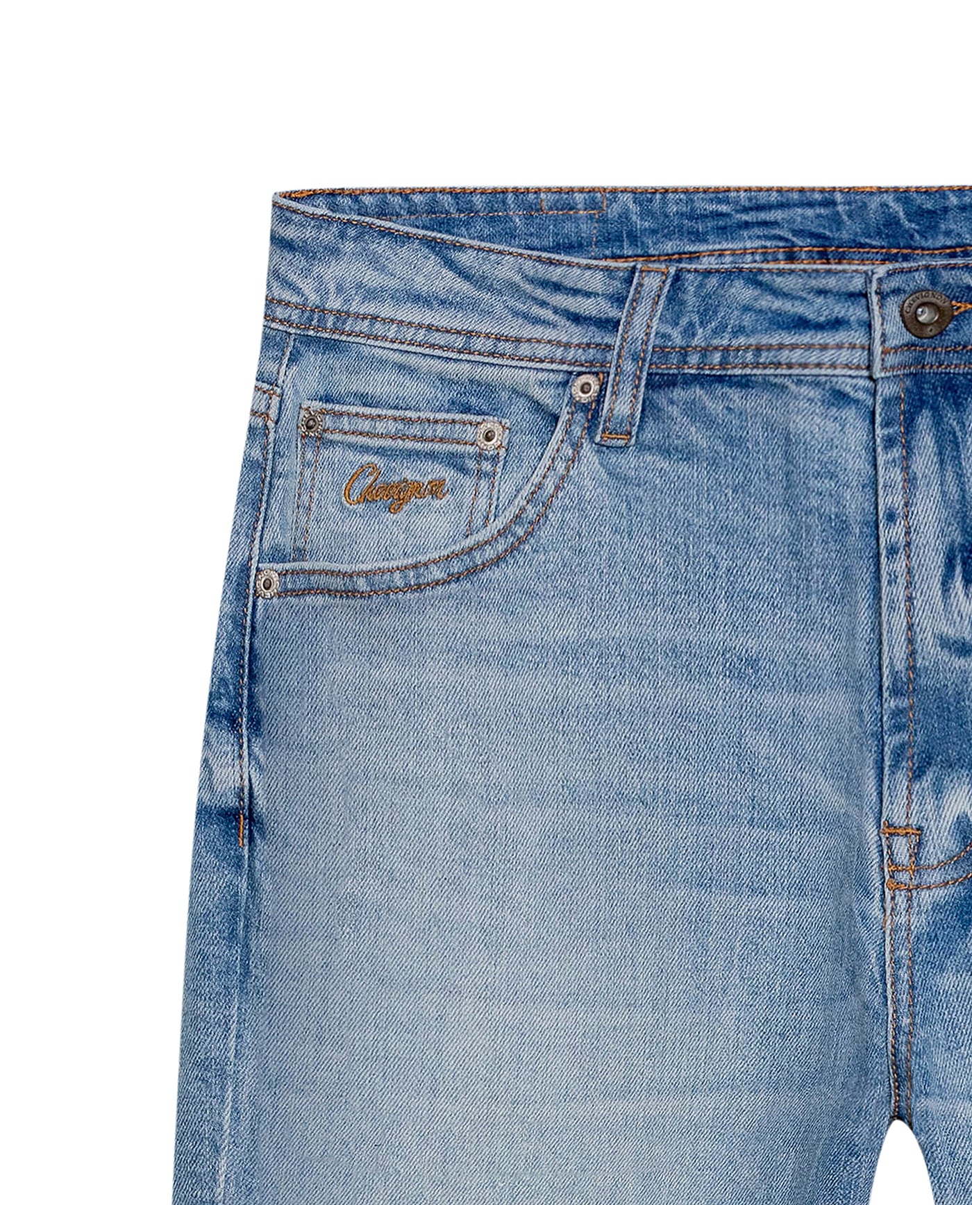 Men's Morrison Slim Light Wash Jeans in Cotton Stretch Blend, Mariner 339G014 - 7