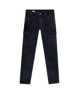 Men's Morrison Cargo Slim Fit Ultra Dark in Recycled Cotton Blend, Sparkle 339G015 - 2