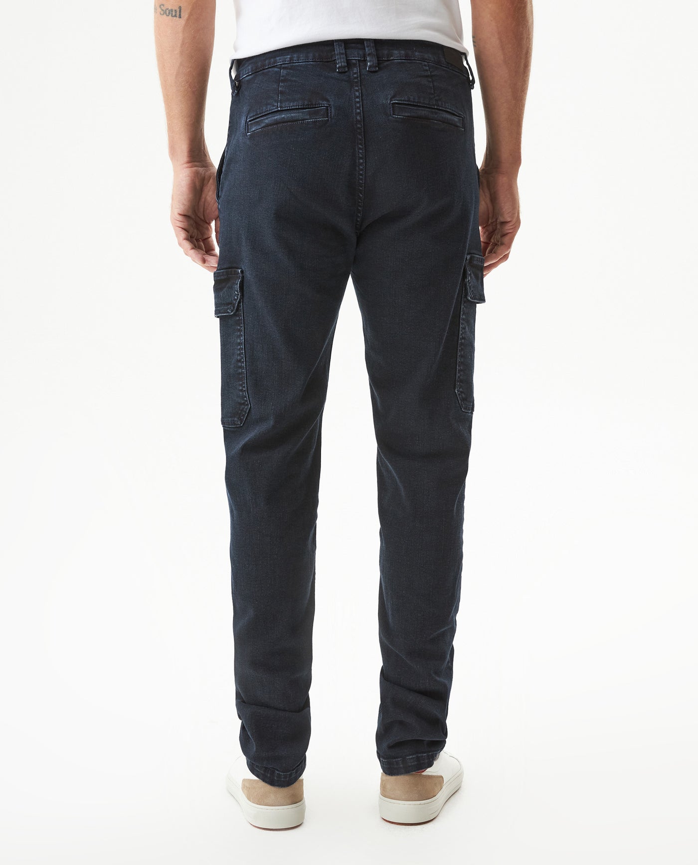 Men's Morrison Cargo Slim Fit Ultra Dark in Recycled Cotton Blend, Sparkle 339G015 - 5