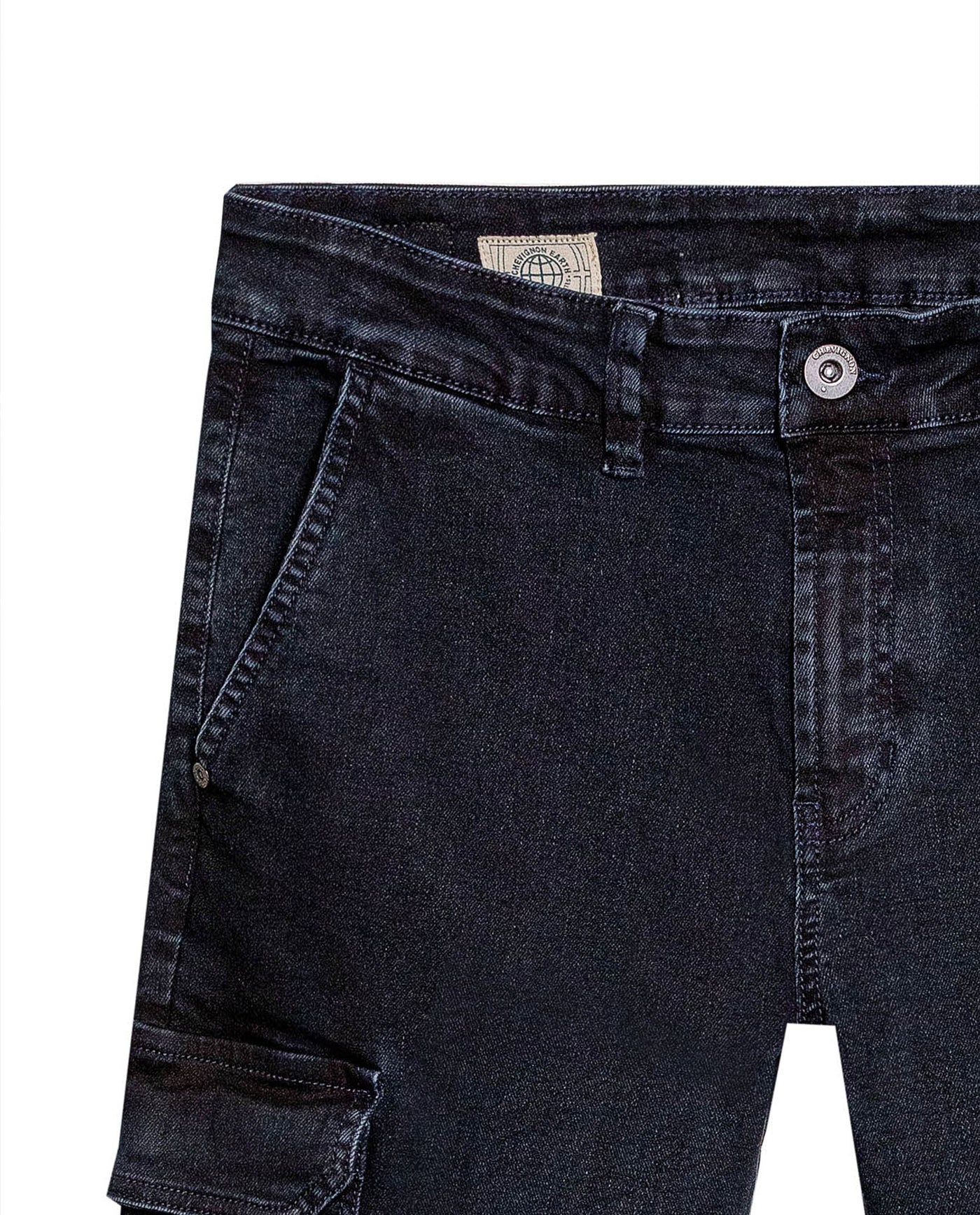 Men's Morrison Cargo Slim Fit Ultra Dark in Recycled Cotton Blend, Sparkle 339G015 - 7