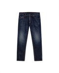 Men's Morrison Straight Ultra Dark Classic Jeans in Cotton Stretch Blend, Jetty - 1
