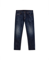 Men's Morrison Straight Ultra Dark Classic Jeans in Cotton Stretch Blend, Jetty - 1
