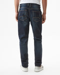Men's Morrison Straight Ultra Dark Classic Jeans in Cotton Stretch Blend, Jetty - 5