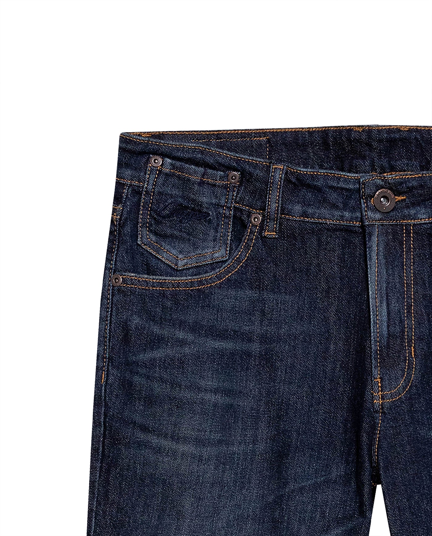 Men's Morrison Straight Ultra Dark Classic Jeans in Cotton Stretch Blend, Jetty - 7