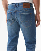 Men's Famous Skinny Fit Medium Wash Jeans in Cotton Stretch Blend, Starlight 339G017 - 6