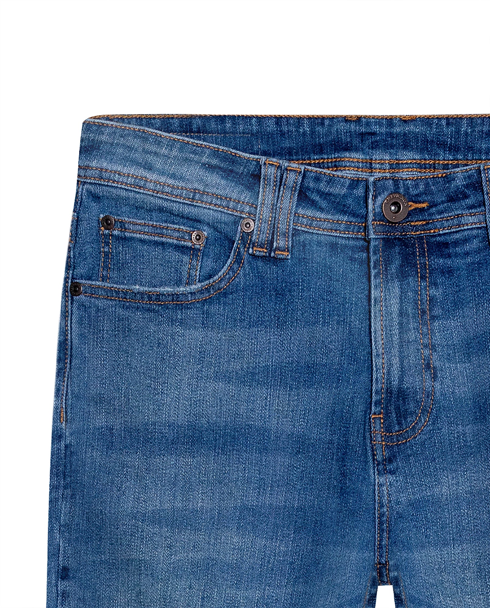Men's Famous Skinny Fit Medium Wash Jeans in Cotton Stretch Blend, Starlight 339G017 - 7